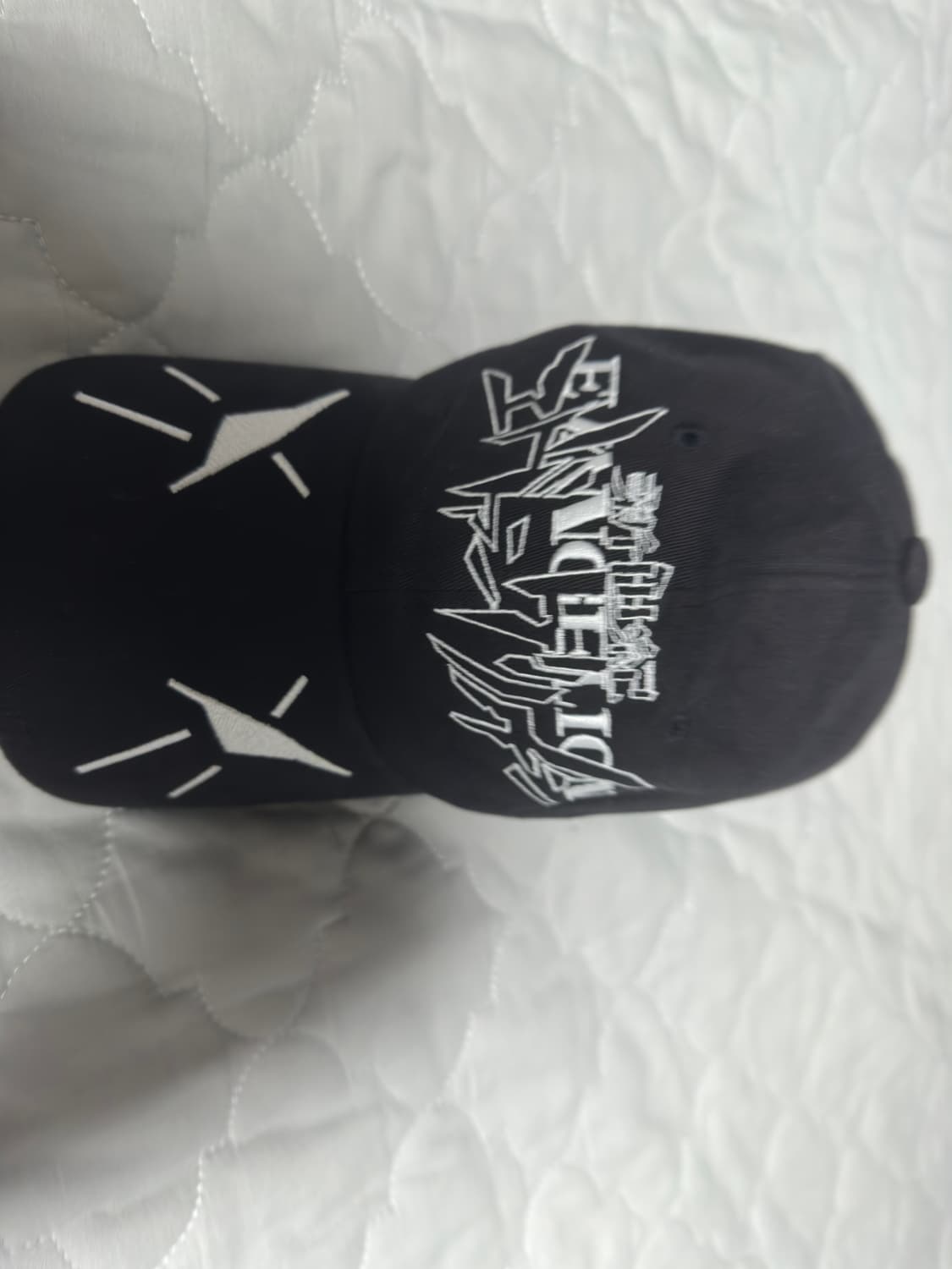 새상품)에반게리온 마하그리드 볼캡 블랙 상품이미지3