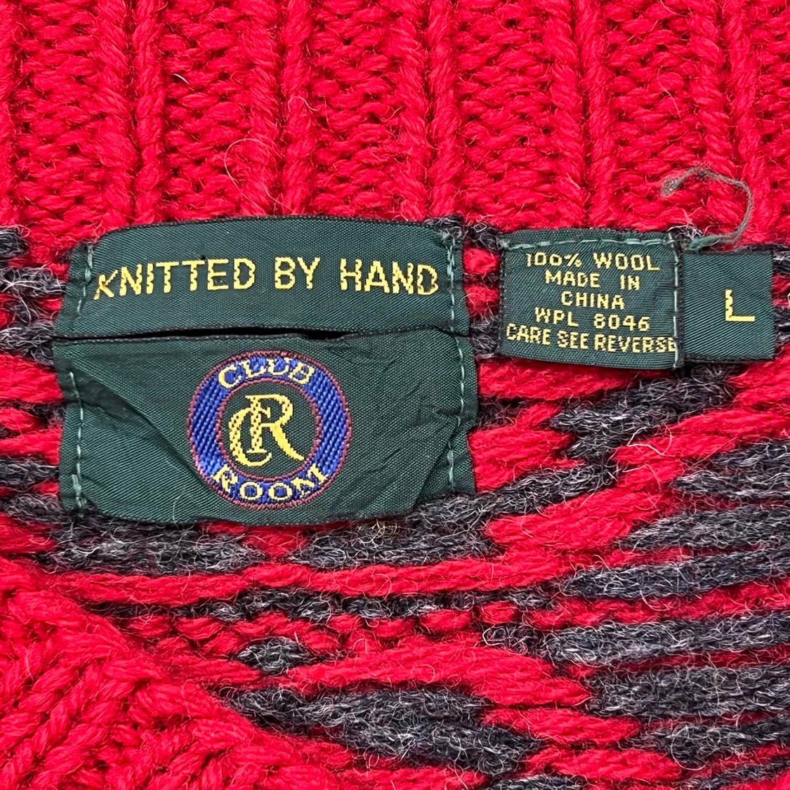 빈티지 패턴 울 핸드니트 r2503 상품이미지5