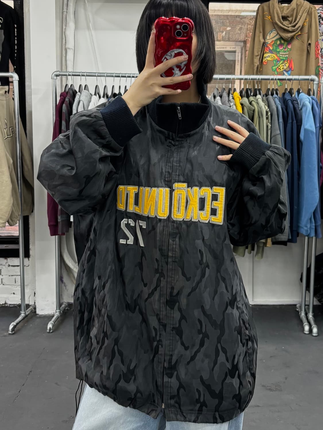 에코 언리미티드 카모 올드스쿨 바람막이 상품이미지3