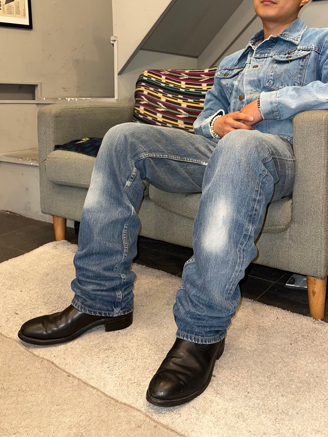 90’s Levi’s 501 273 denim washed pants  상품이미지2