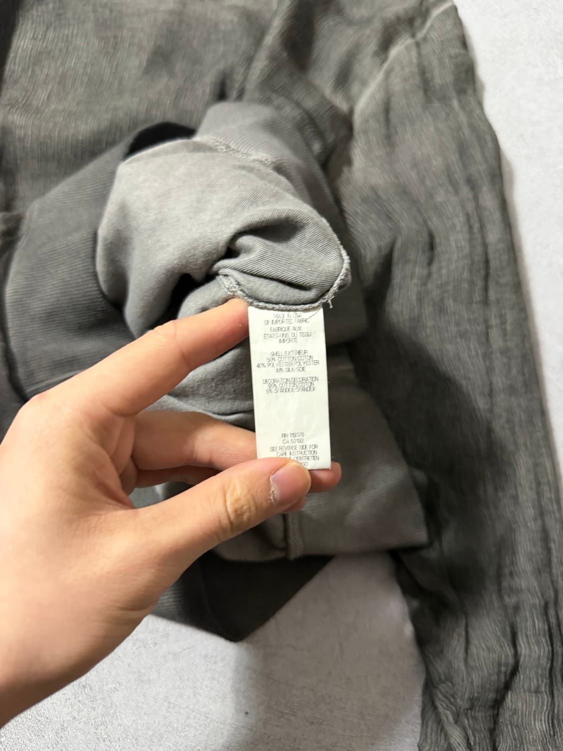 헬무트랭 더블 레이어드 크링클 텍스처 맨투맨 상품이미지4