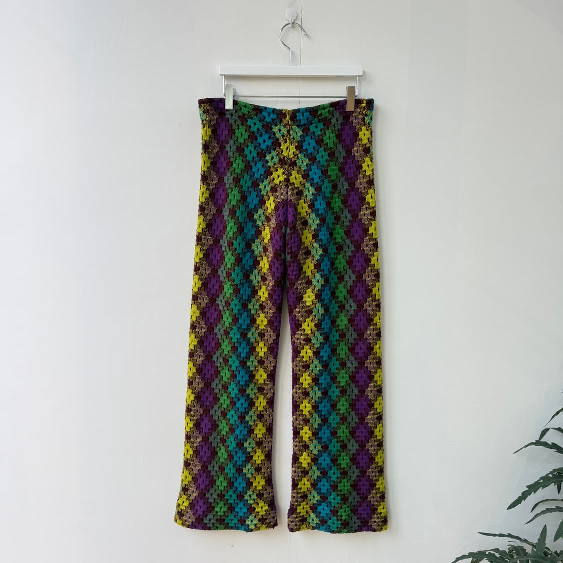 미쏘니 멀티컬러 패턴 니트 팬츠 상품이미지2