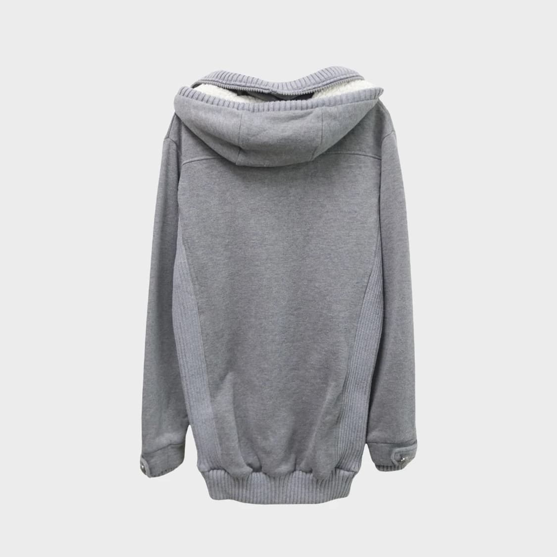 SHINY RIPPLE 하이넥 후드 집업 62371 상품이미지2