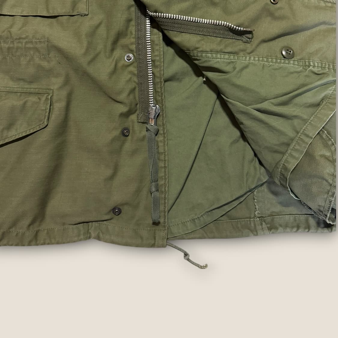 80s USA M-65 필드자켓 OG-107 M-Short 상품이미지5