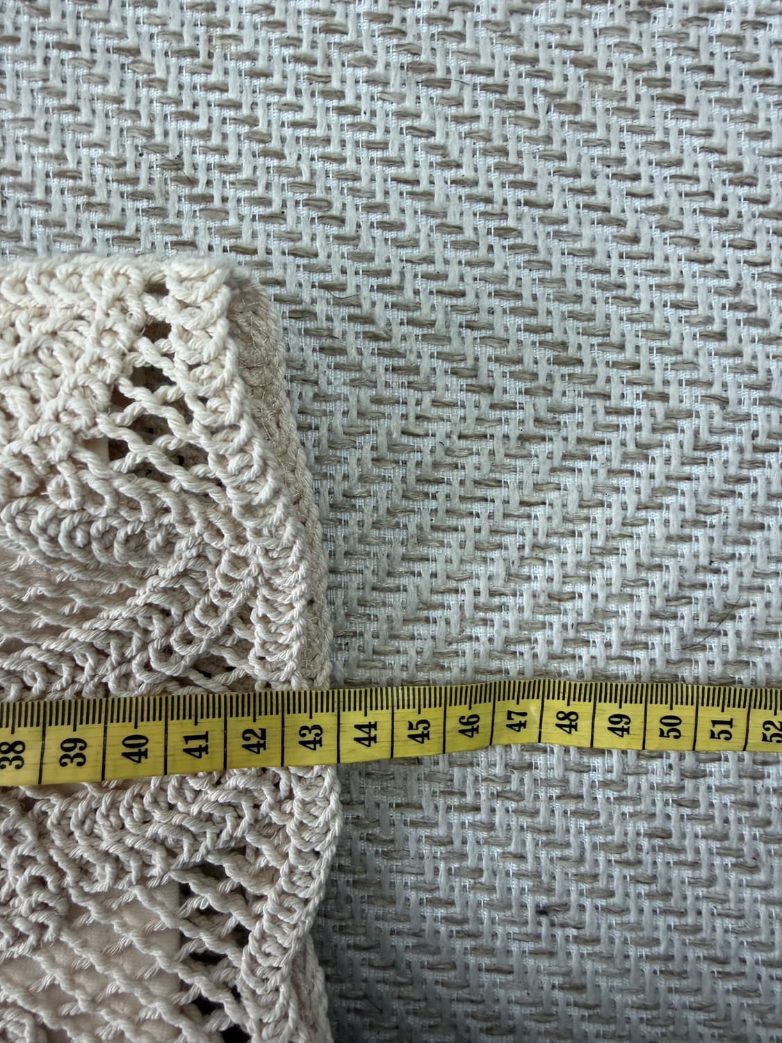 정품) 마쥬 아이보리색 크로셰 뜨개 스커트 36 상품이미지10