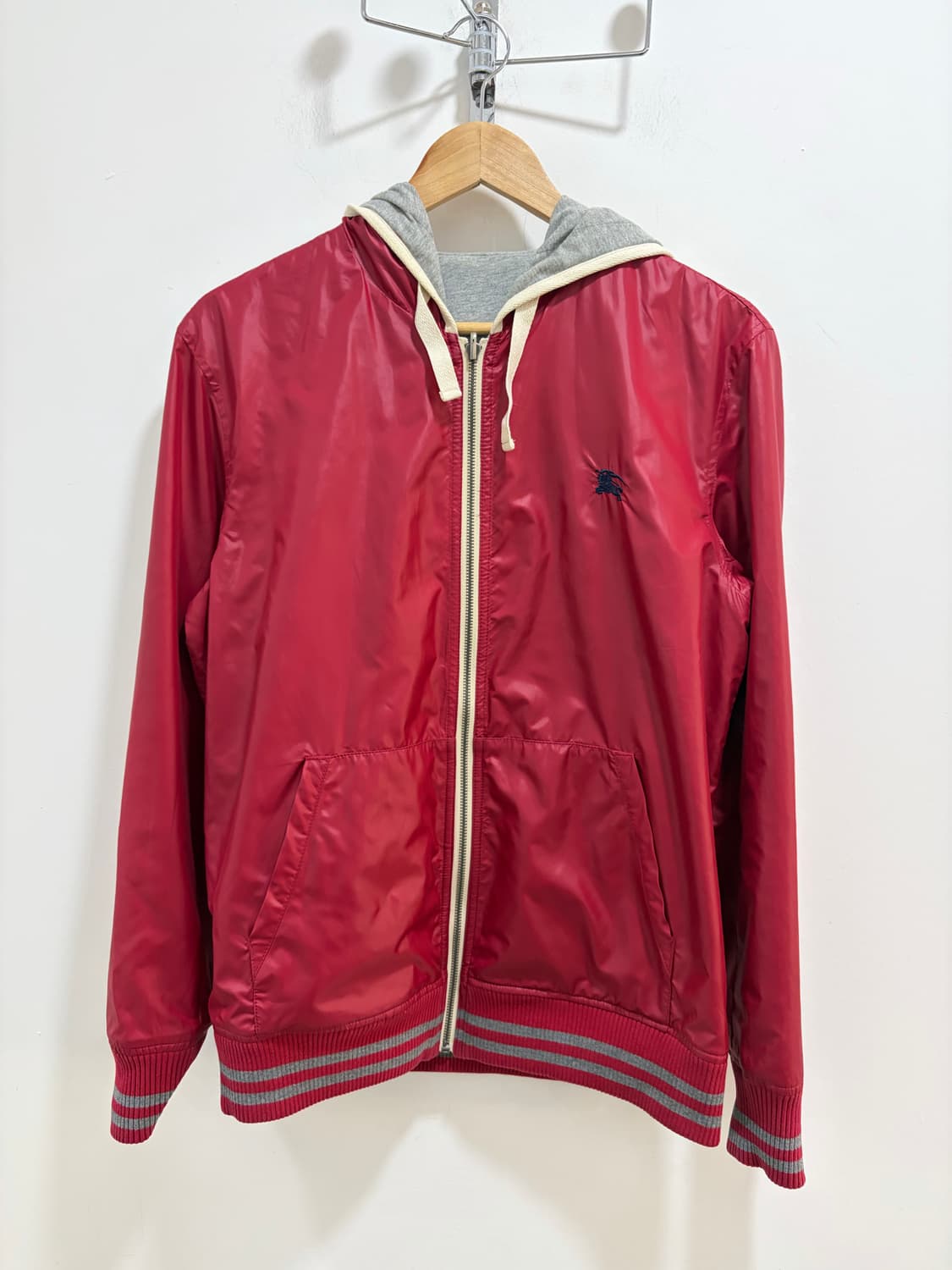 버버리 그레이 리버시블 양면 후드집업 상품이미지8