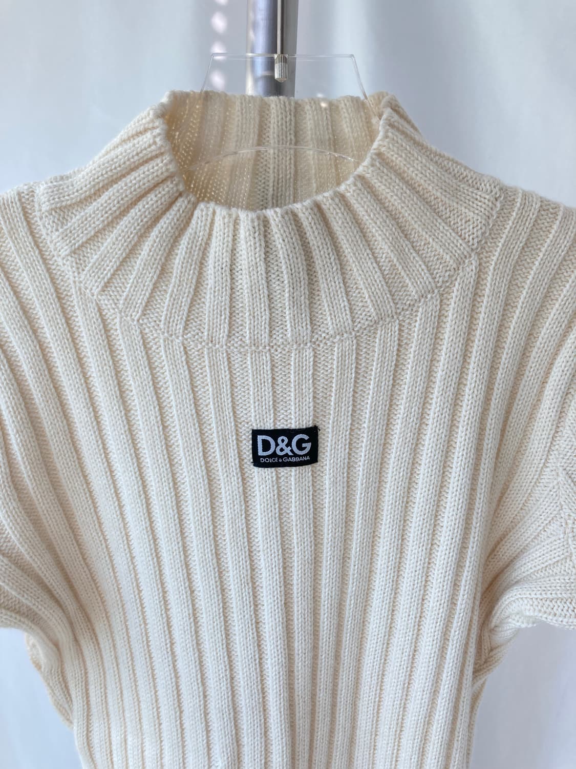 거의새것) 돌체앤가바나 반팔 여성니트 아이보리 상품이미지8