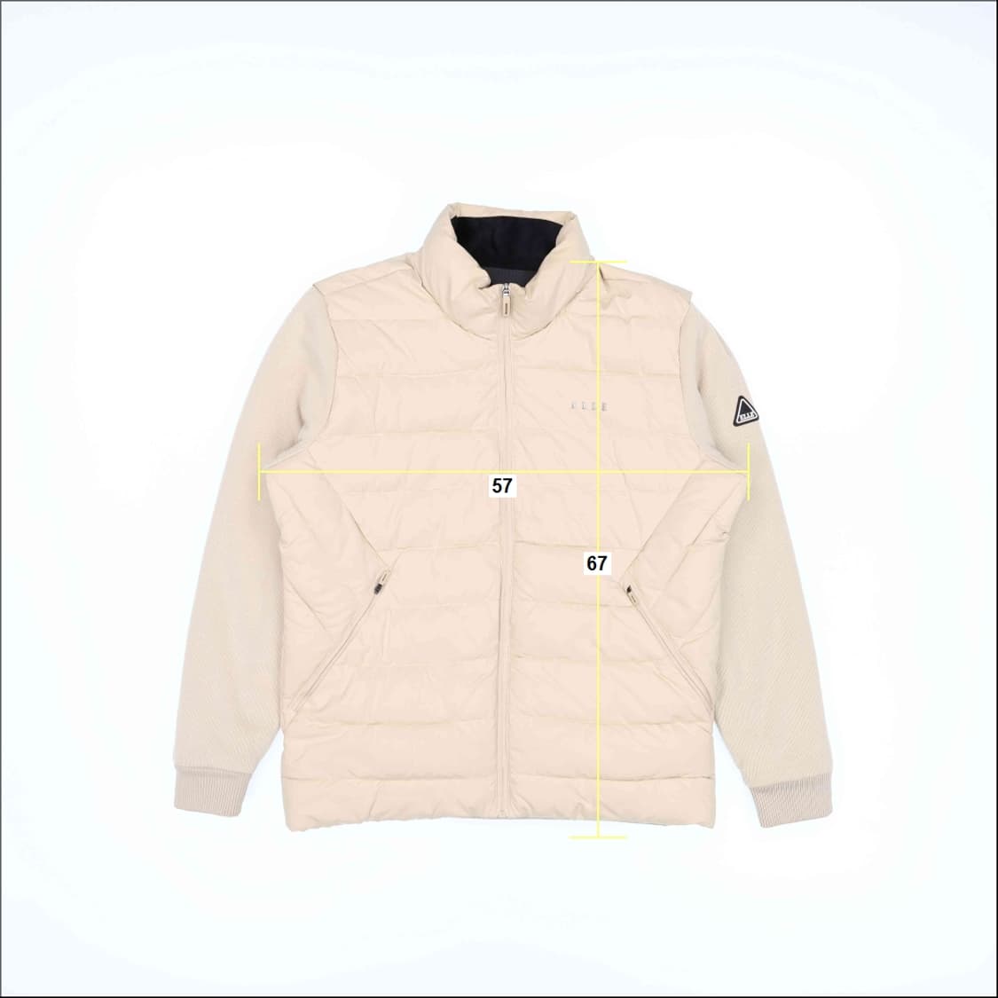 [100] 신형 엘르 남성 골프 방풍 니트 패딩 점퍼 자켓 N7090 상품이미지7