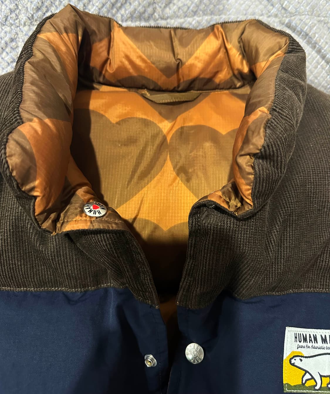 휴먼 메이드 리버시블 다운 베스트 네이비 상품이미지8