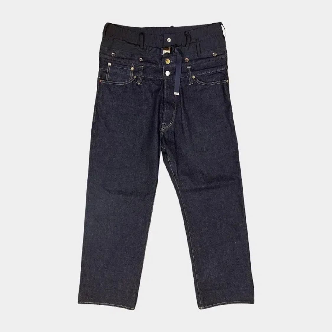 후미토간류 레이어드 버클 데님 2 상품이미지1