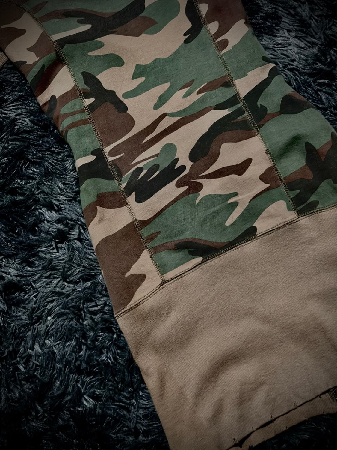 여성 카모 카라데미지 미디 반팔 원피스 상품이미지7