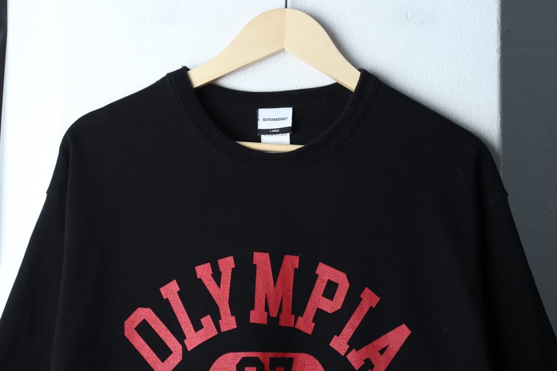 (L-XL) 아웃스탠딩 반팔 티셔츠 빅로고 레드 올림피아-7B5D 상품이미지3