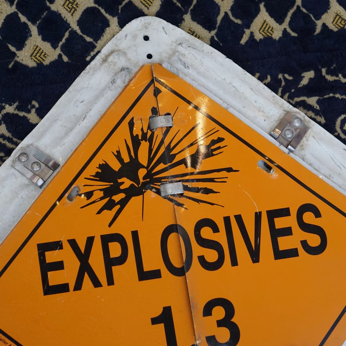 빈티지 소품 USA 교통부 금속 표지판 상품이미지5