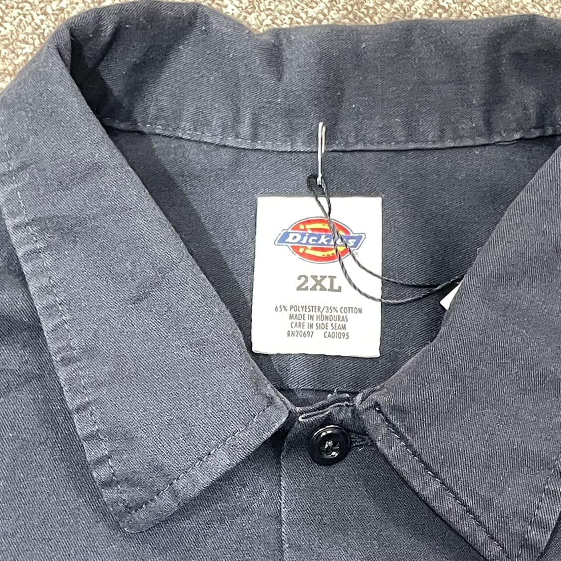 (2XL) Dickies 디키즈 반팔 워크 셔츠 블랙 상품이미지7