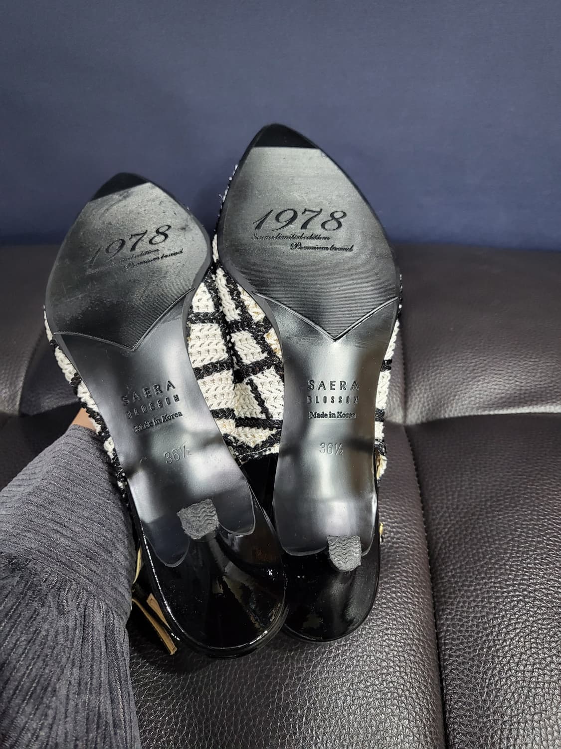 세라 패턴 슬링백 샌들 구두(새상품) 상품이미지6