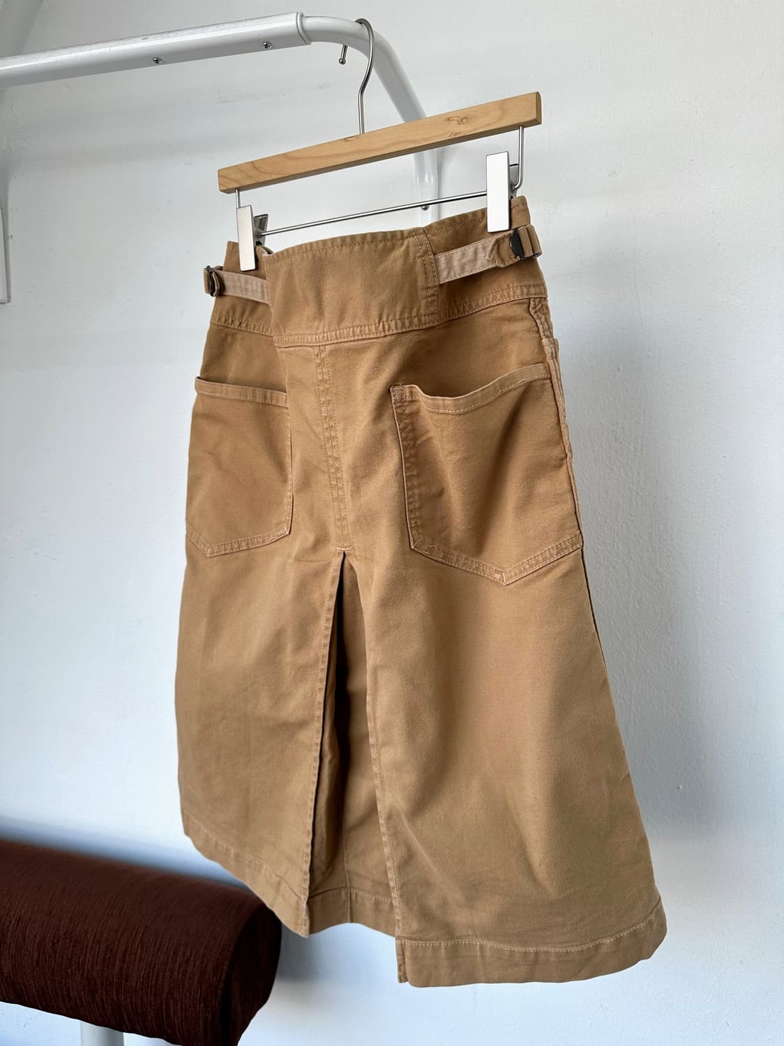 Cotton side adjust work skirt 상품이미지4
