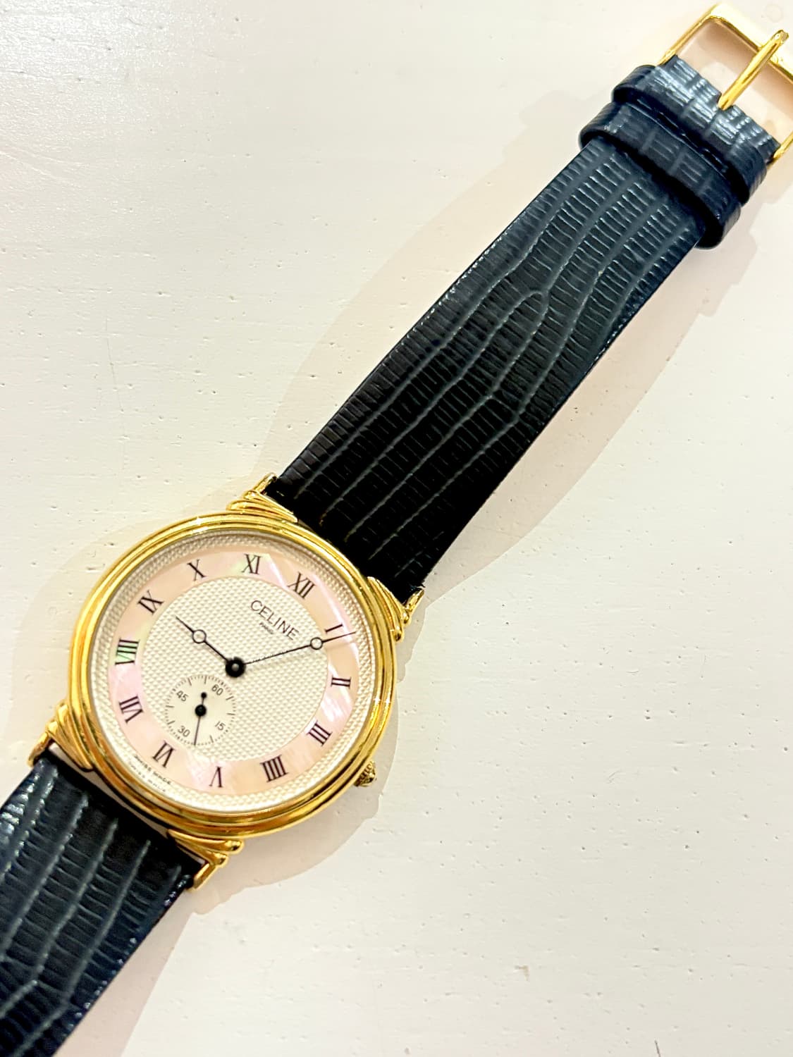 TTF✳️셀린느 핑크 자개 시계 상품이미지4