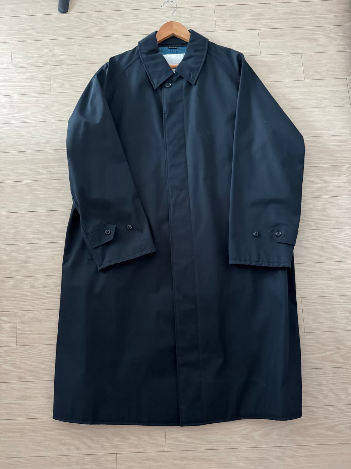 나나미카 고어텍스 발마칸 코트 네이비 상품이미지1