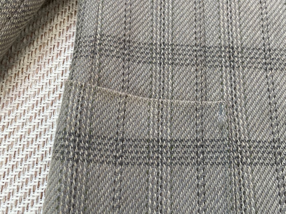 빈티지 캐시미어 체크 블레이저 J04149 상품이미지3