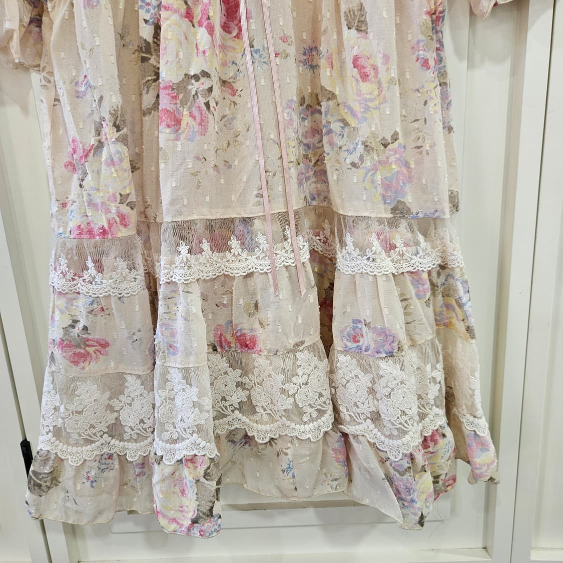 레스트로즈(LEST ROSE) 플라워 쉬폰 원피스 상품이미지6