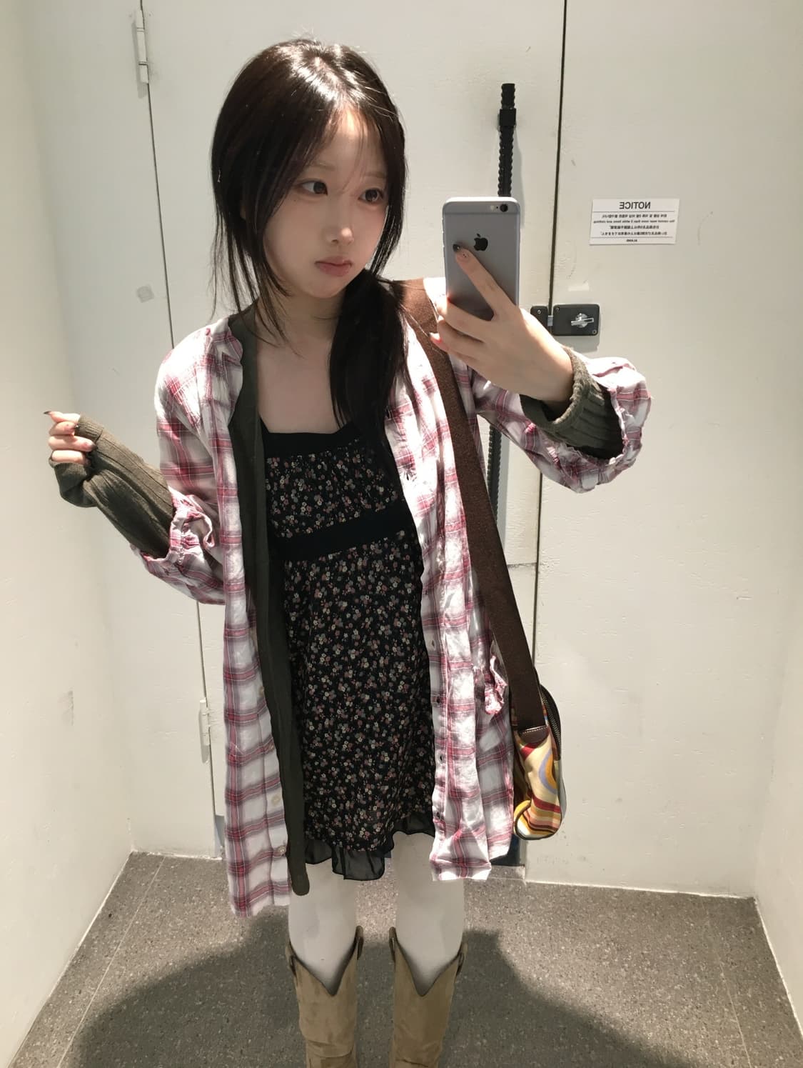 빈티지 플라워 체크 정원 코디세트  상품이미지1