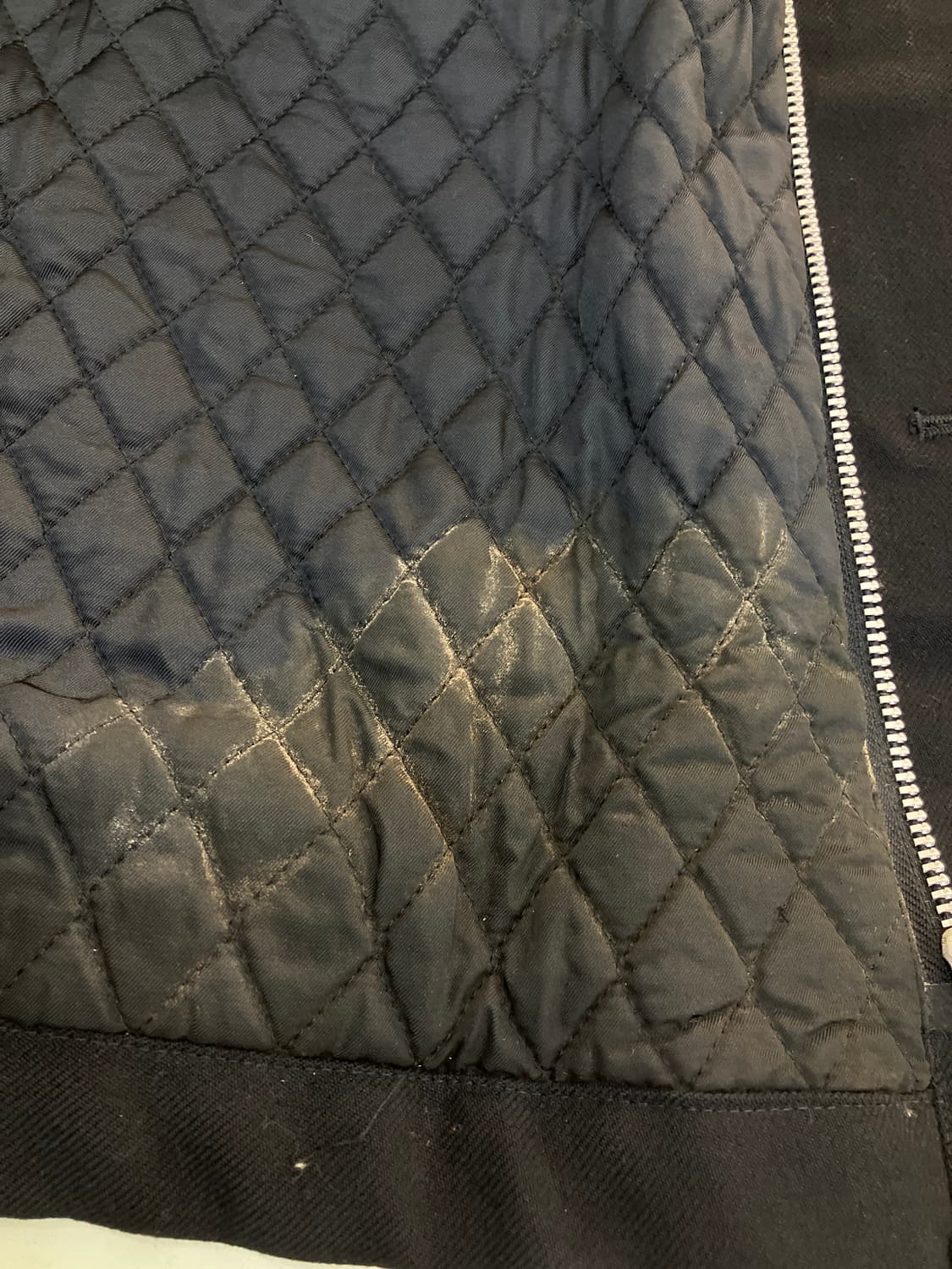 91's 꼼데가르송 블랙 레더 카라 헌팅 자켓 M 상품이미지7