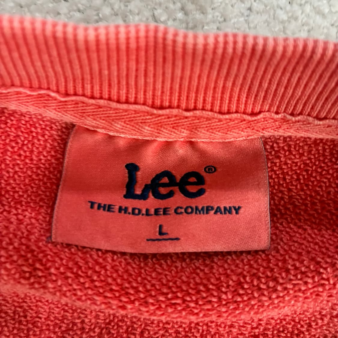 Lee 리 빈티지 워싱 맨투맨 티셔츠 100 상품이미지3