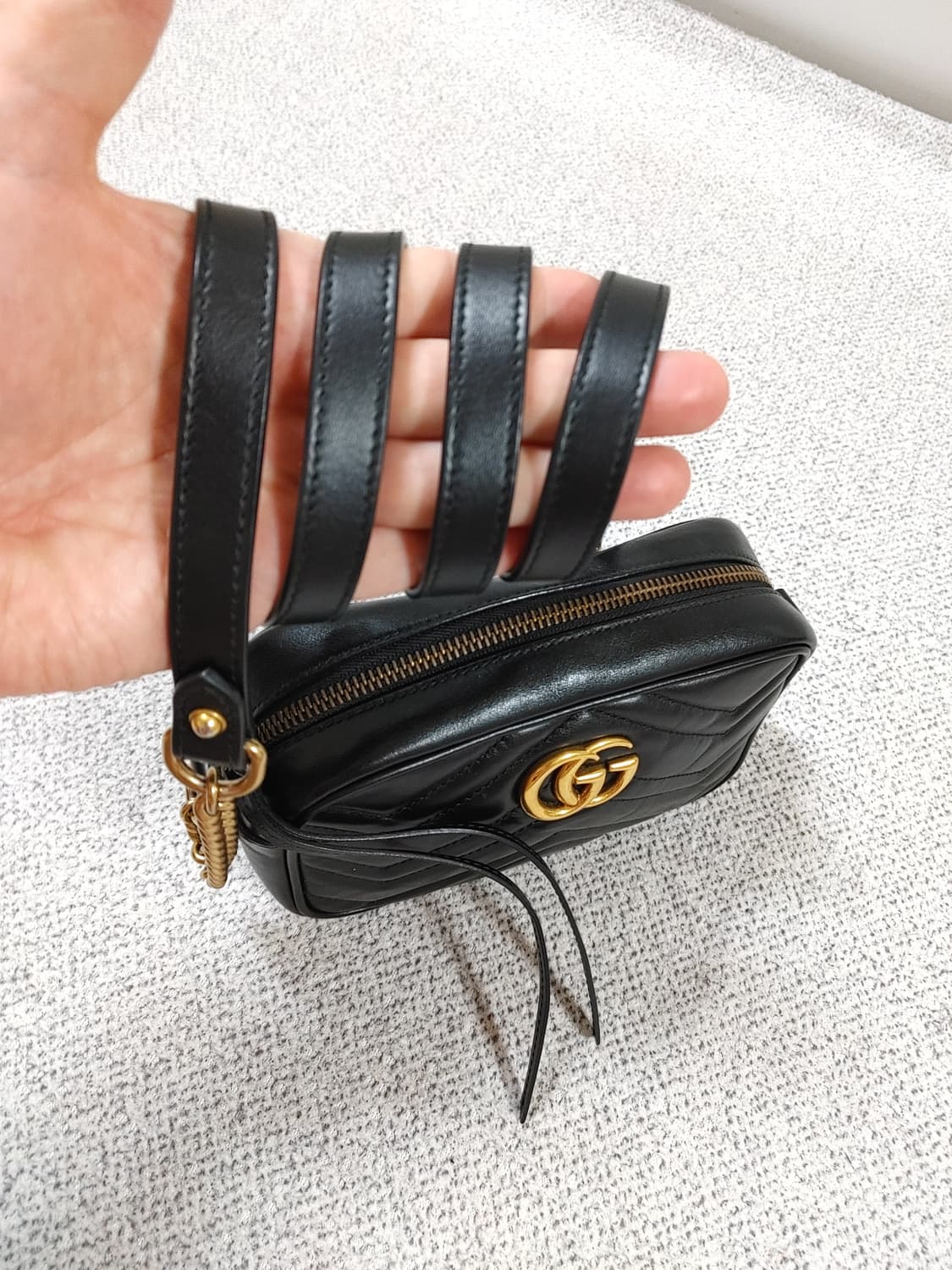 정품 구찌 GG 마몽 마몬트 마틀라세 미니 카메라백 크로스백 상품이미지7