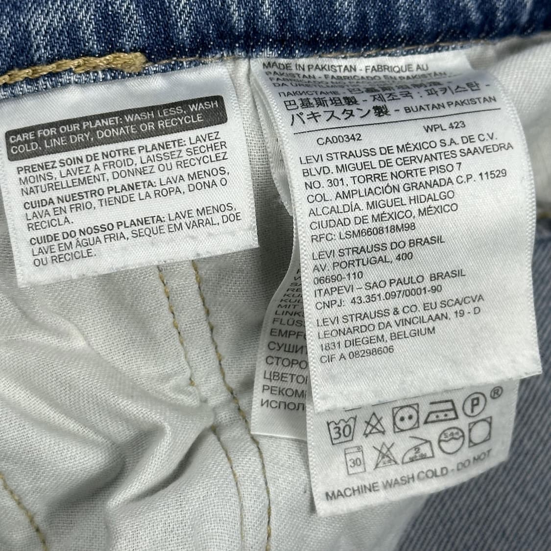 리바이스 502 오리지널 데님 팬츠 (34인치) 상품이미지6