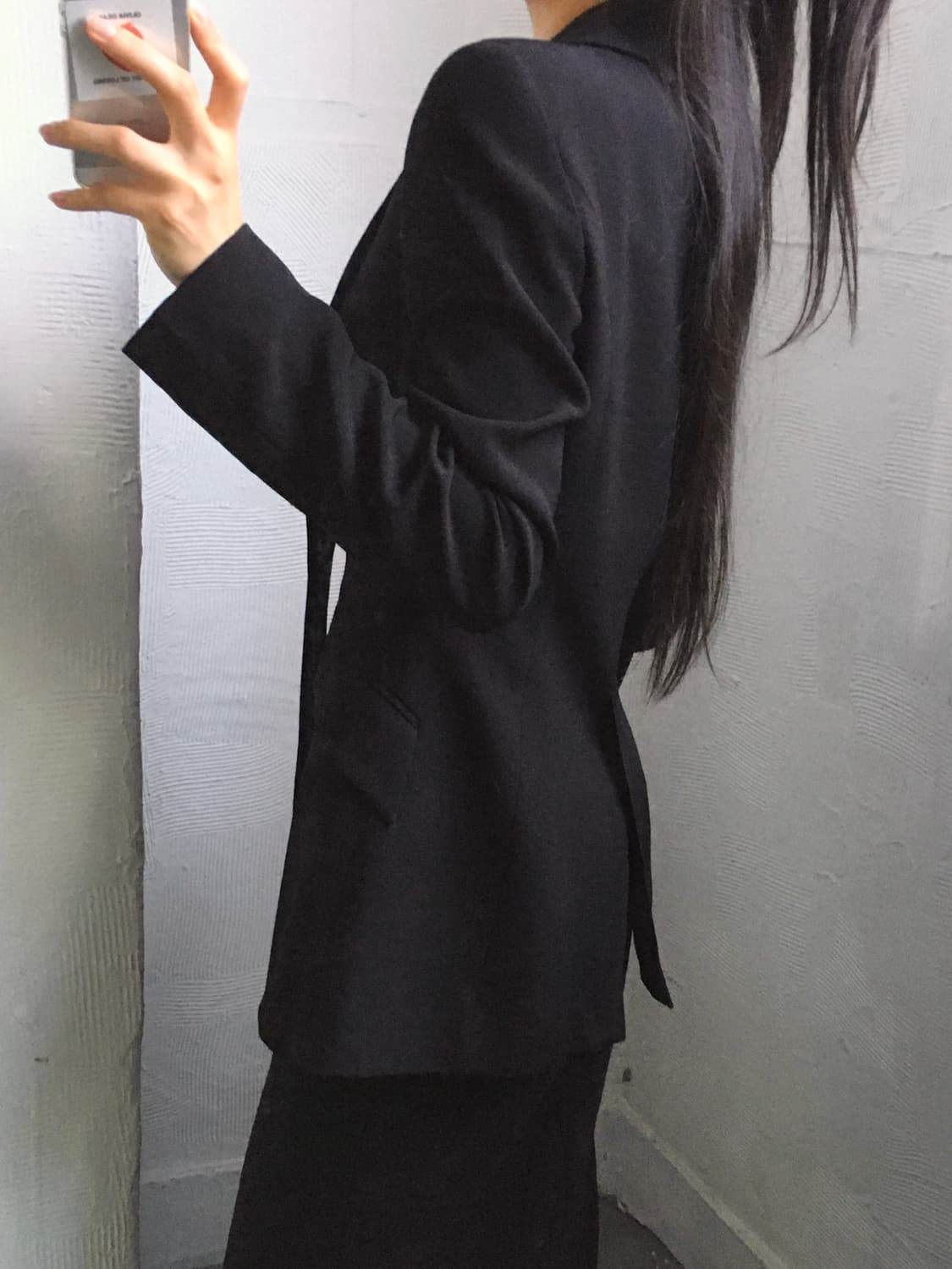 Valentino 발렌티노 블랙 비스코스 블레이저 상품이미지3