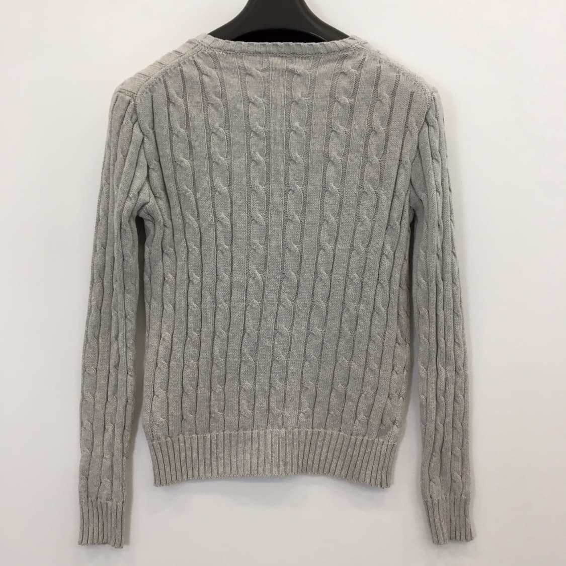 폴로 랄프로렌 상위라인 실버그레이 케이블니트 XS 상품이미지4