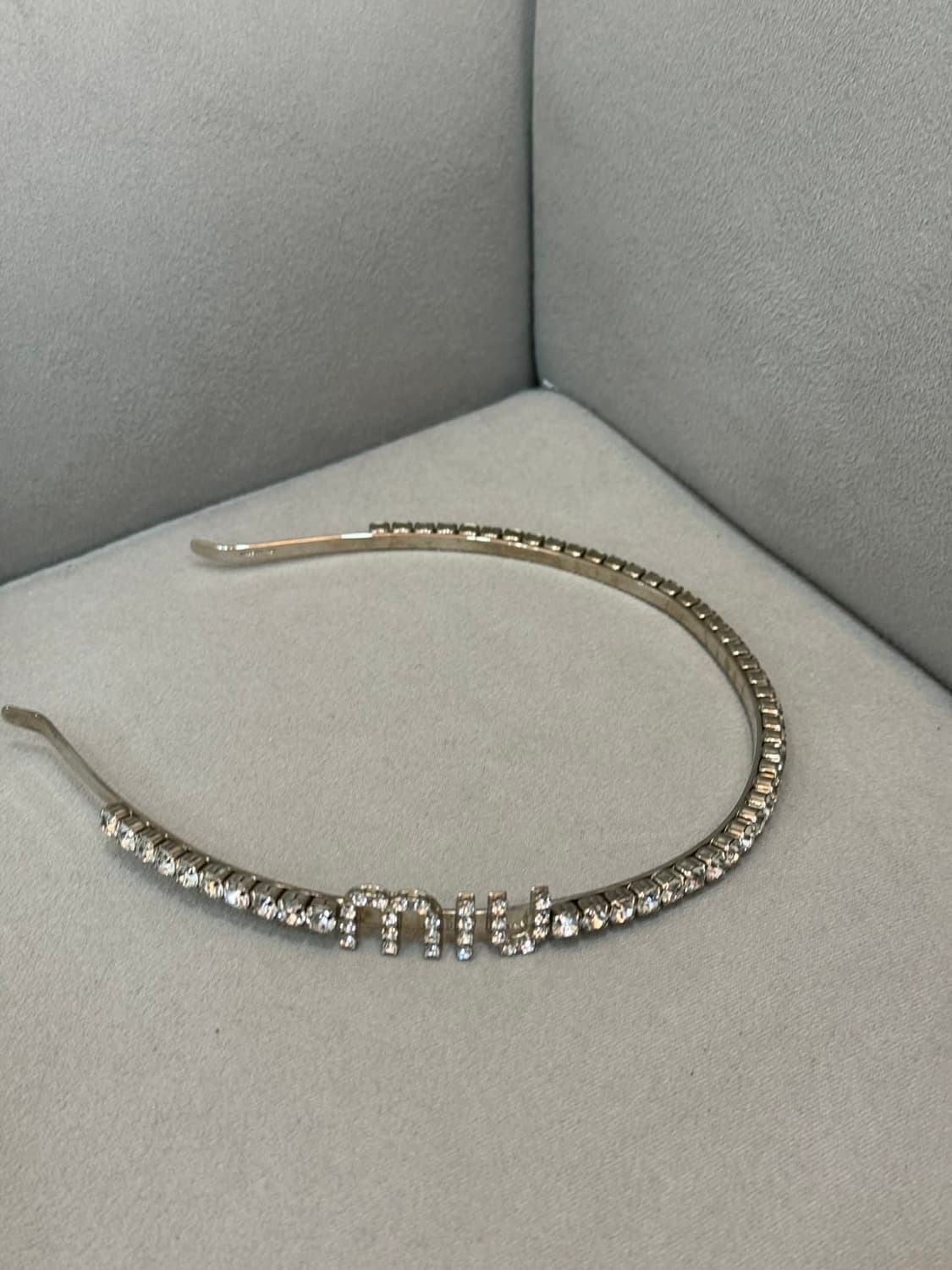 미우미우 크리스탈 헤어 머리띠  상품이미지1