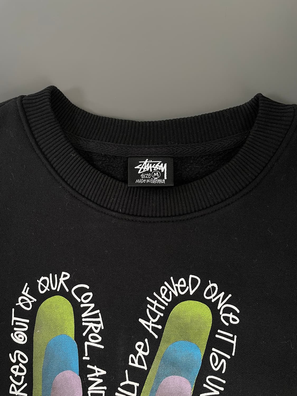 [M] 스투시 피스 사인 크루넥 스웻셔츠 맨투맨 상품이미지8