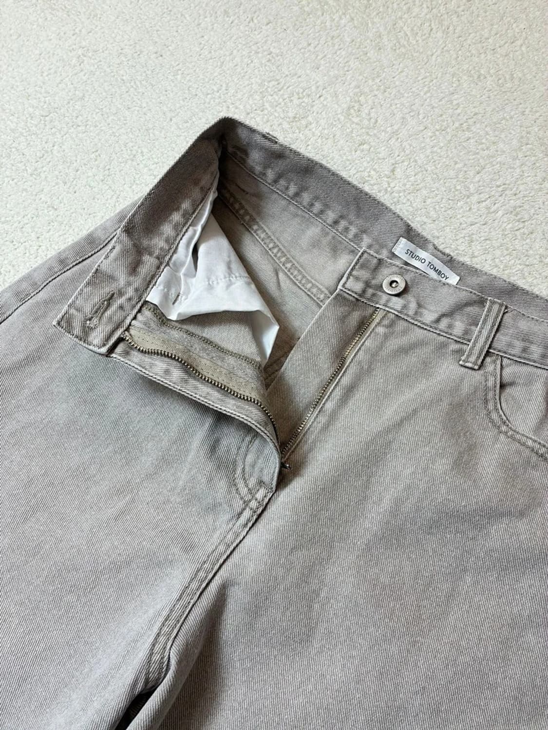 스튜디오톰보이 세미 와이드 테이퍼드핏 데님 팬츠 PN6962 상품이미지3