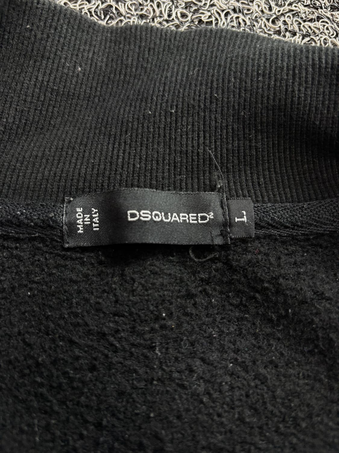 디스퀘어드 빅로고 올드스쿨 하이넥 스웻 집업 자켓 3150 상품이미지4