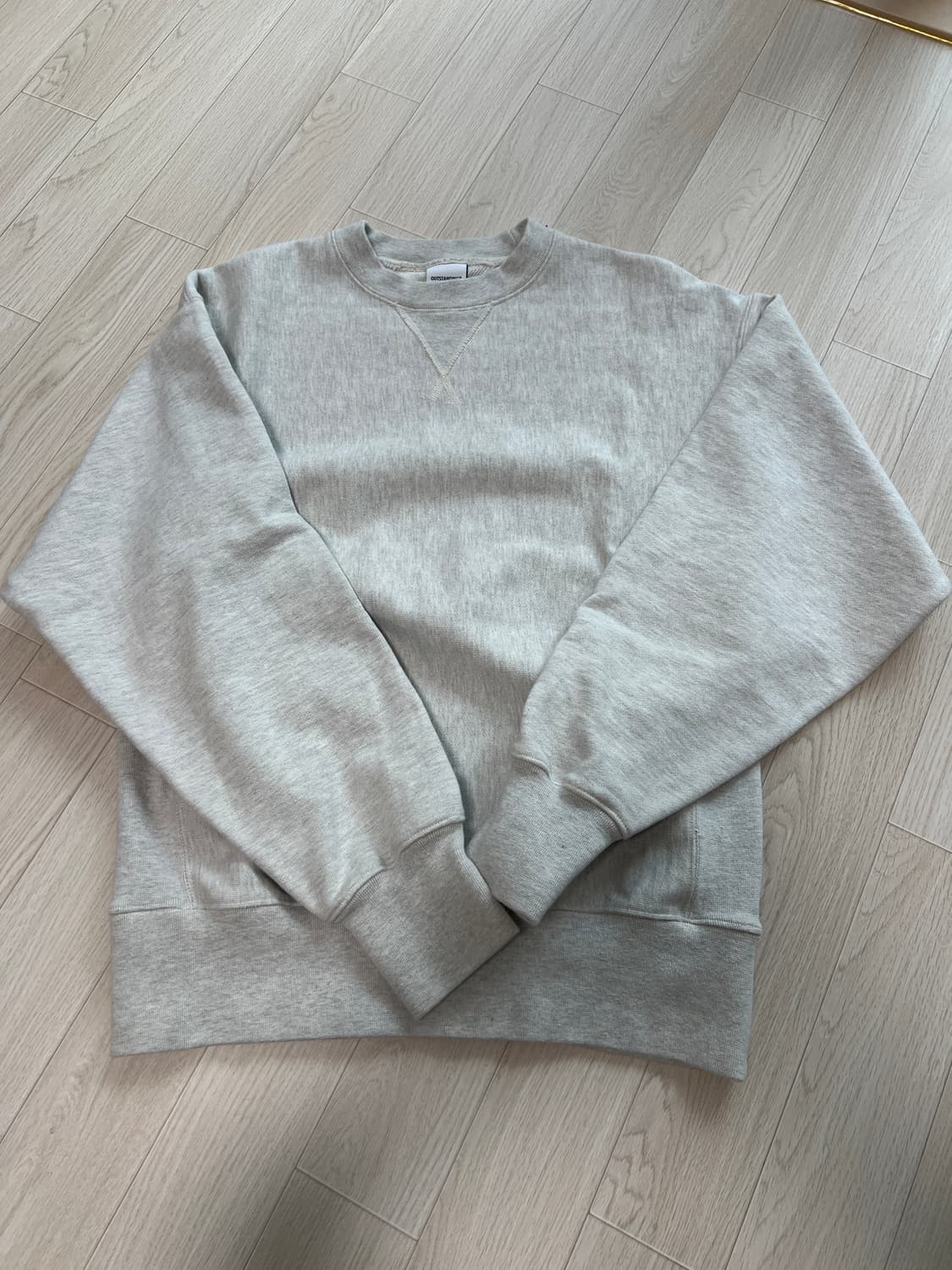 택포3.5) 아웃스탠딩 리버스위브 헤비 스웻셔츠 맨투맨 S 상품이미지1