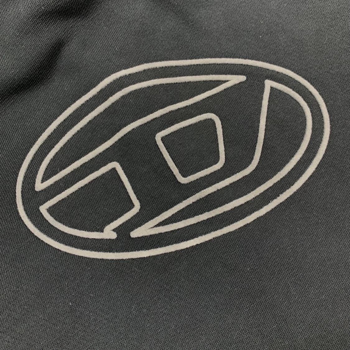 디젤 이니셜 로고 블랙 후드집업  상품이미지4