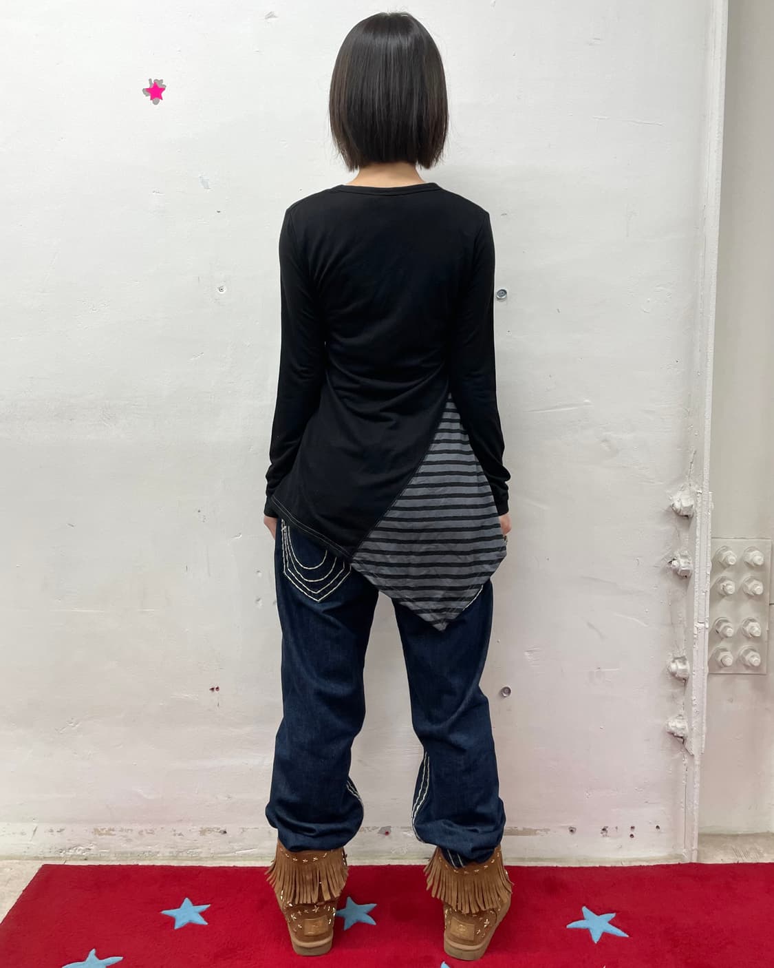 Superman Cubic Stripe Patch Long Sleeve  상품이미지6