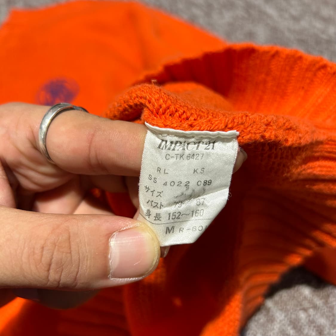 M) 폴로 랄프로렌 주황색 라운드넥 니트 상품이미지8