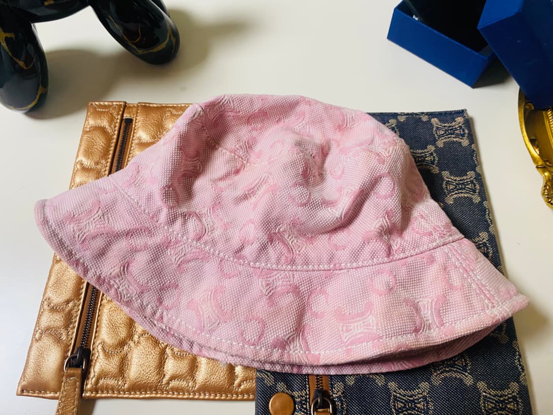 올드셀린느 정품 핑크데님 투웨이햇 s사이즈 (아동용으로 추천) 상품이미지2