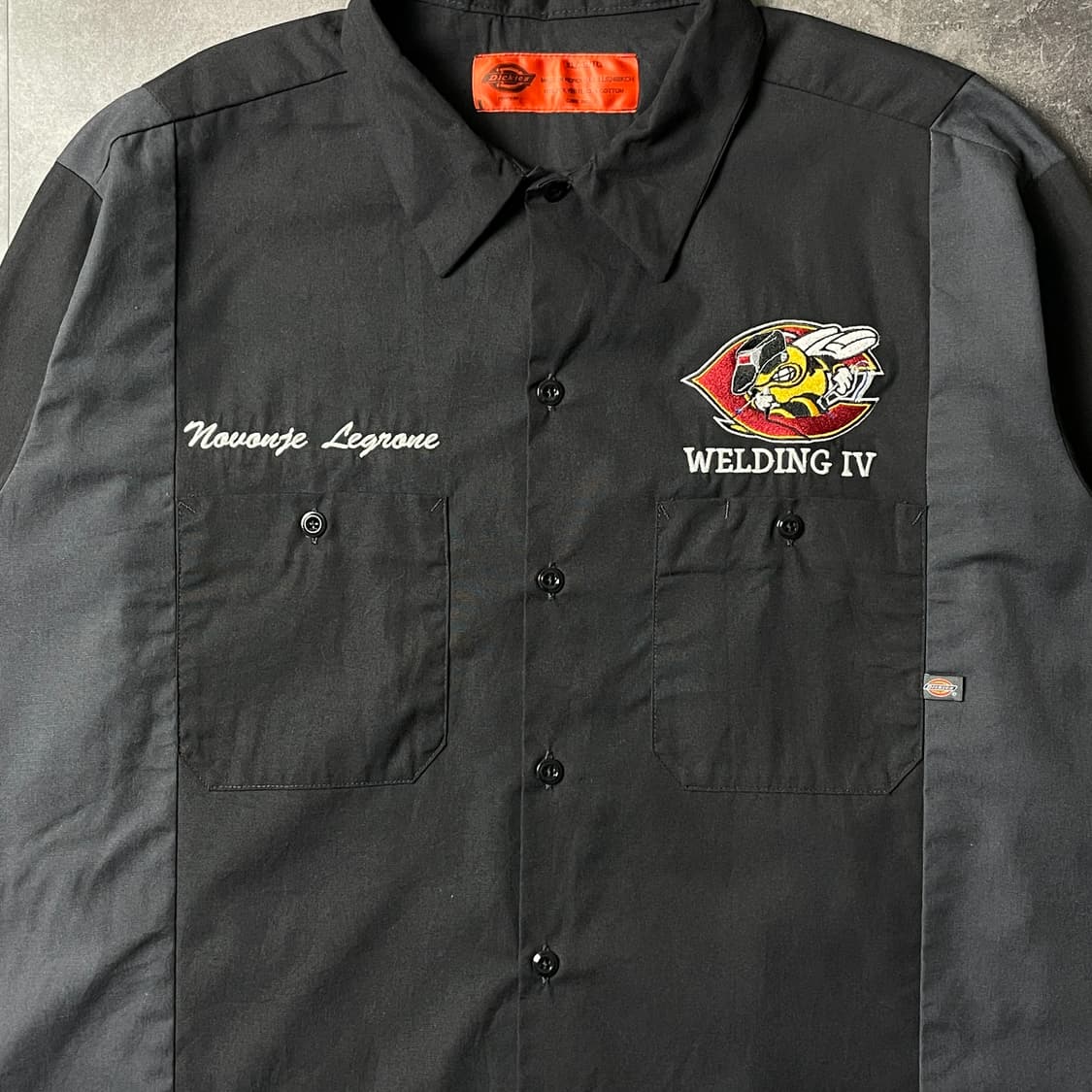 DICKIES 디키즈 빈티지 블랙 그레이패널 워크 셔츠 A00862 상품이미지3