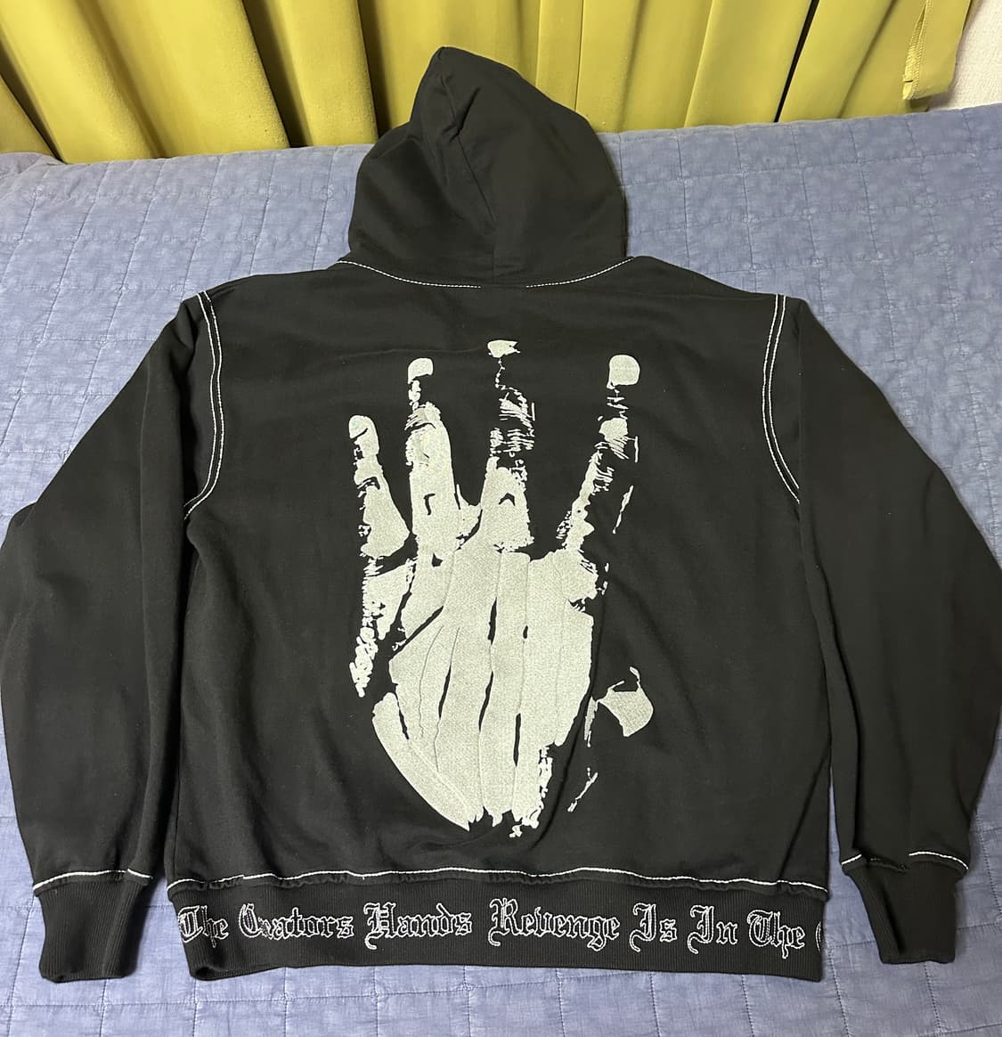 리벤지 Kill 후드 집업 블랙/화이트 상품이미지2