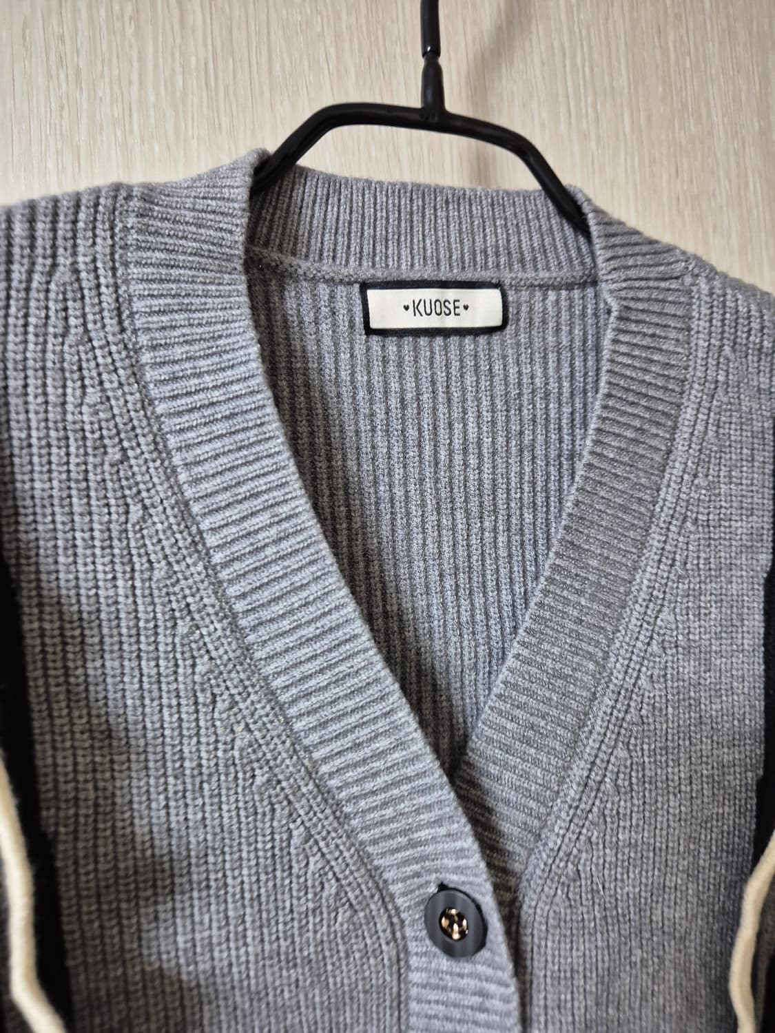 쿠오세 KUOSE 니트 가디건 프릴 가디건 S 상품이미지3