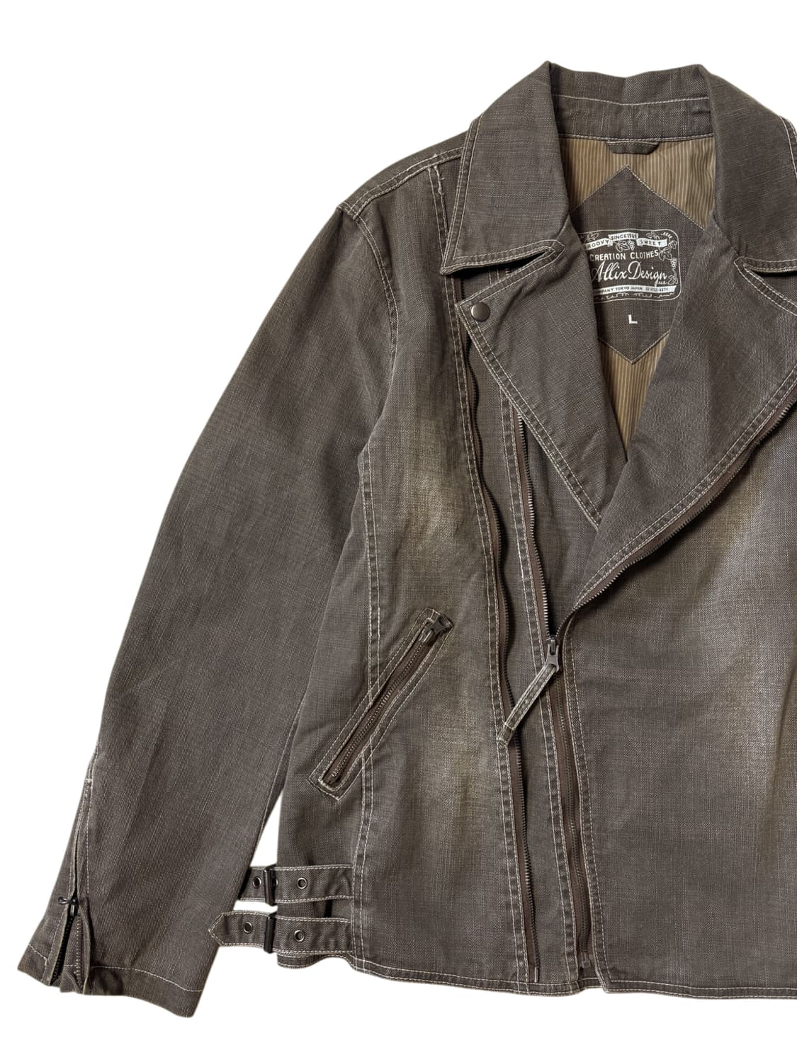 Allix washed denim rider jacket 상품이미지3