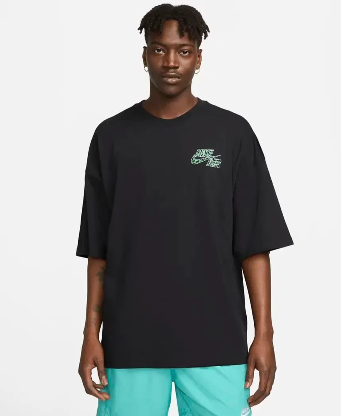 [L] 나이키 NSW 브랜드리프 반팔티 블랙 상품이미지2