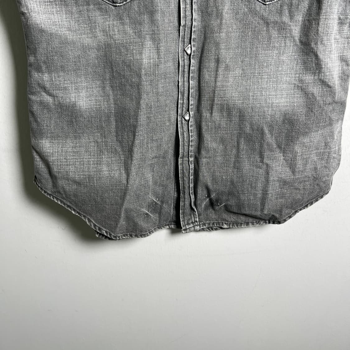 리바이스 레드루프 웨스턴 데님 반팔 셔츠 L 상품이미지6