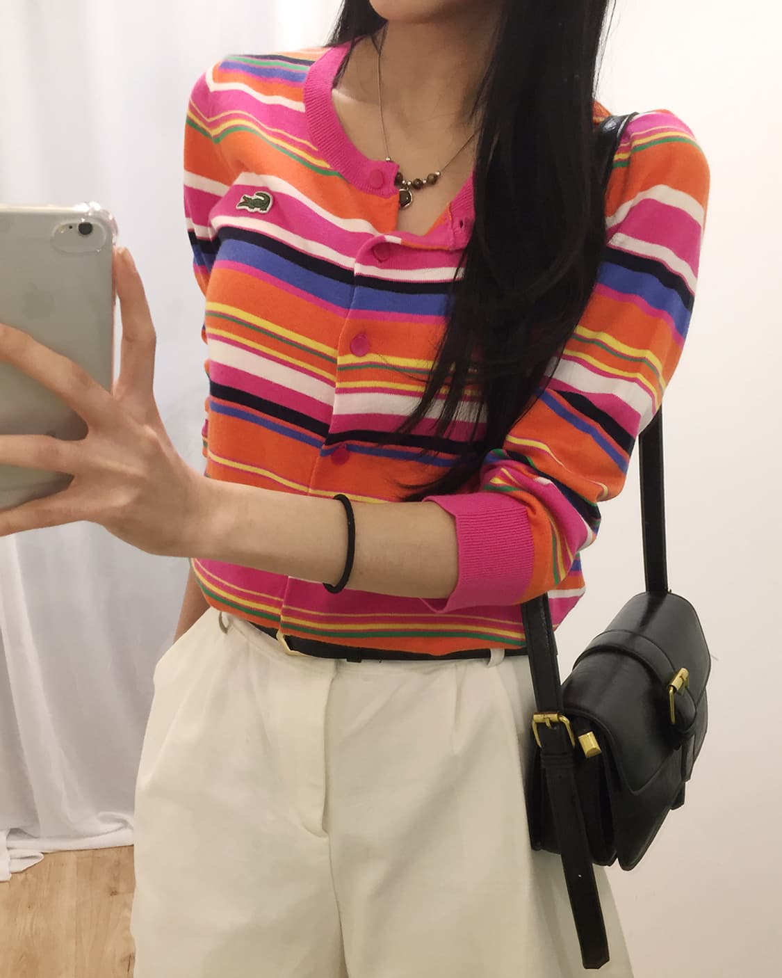 Women Lacoste Knit Cardigan 95 상품이미지3