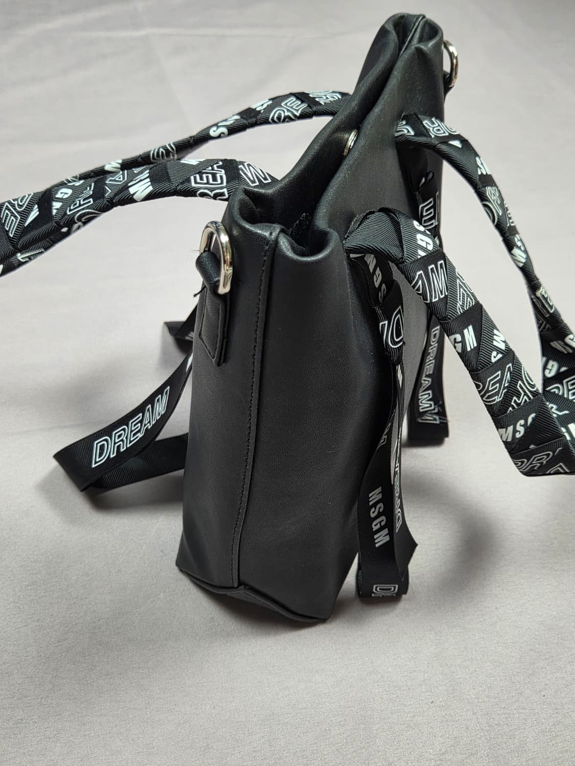 [MSGM] 드림 로고 레터링 스트랩 미니 토트백 | G00014 상품이미지2