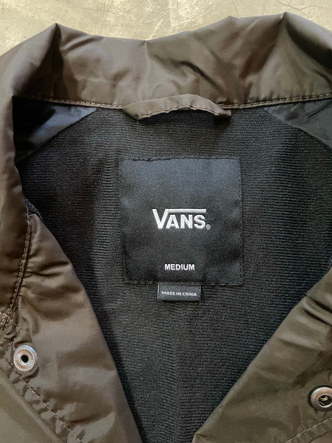 반스 코치 자켓 다크 브라운 M 상품이미지4