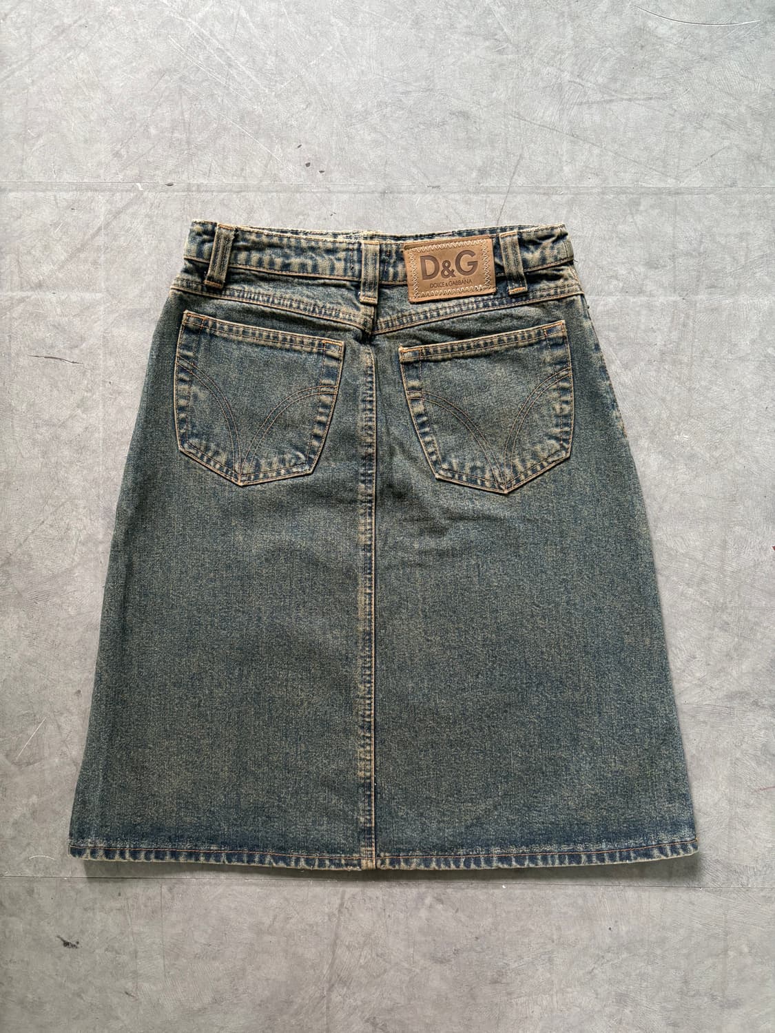 Dolce & Gabbana 돌체앤가바나 빈티지 데님 미디 스커트 상품이미지7